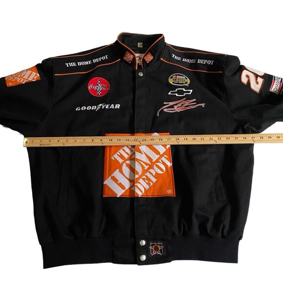Vintage Chase Authentics Tony Stewart No. 20 Home Depot NASCAR Bomber Jacket XL - Picture 14 of 16